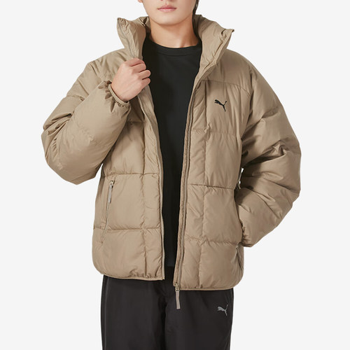 彪马男士保暖户外立领运动羽绒服