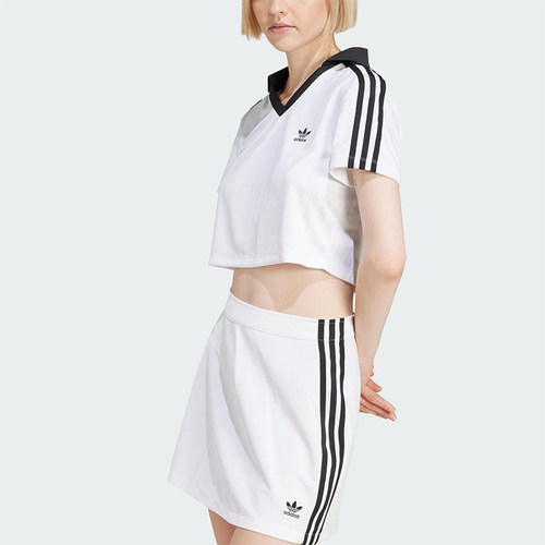Adidas/阿迪达斯正品三叶草女士短款时尚经典短袖POLO衫JD2608