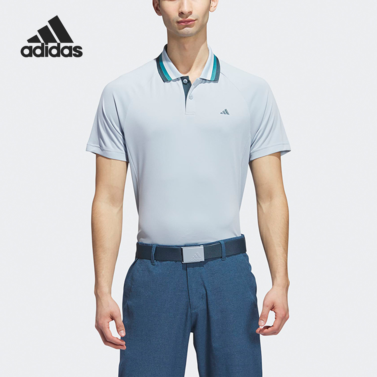 阿迪达斯男子运动短袖