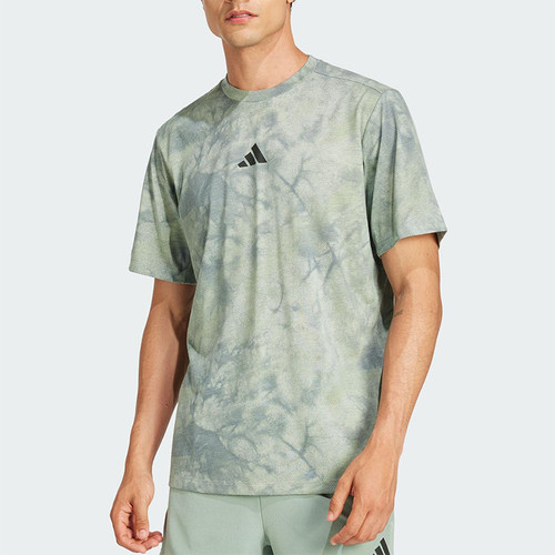Adidas/阿迪达斯正品2025男士时尚圆领经典印花运动短袖T恤JP3343