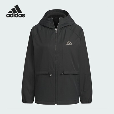 Adidas/阿迪达斯正品新款女士拒水防泼收腰夹克外套JZ1587