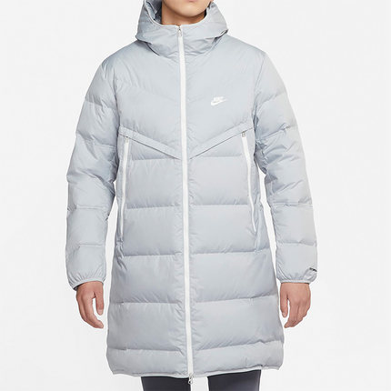 Nike/耐克正品休闲男子中长款运动保暖防风连帽羽绒服 DD6789-077