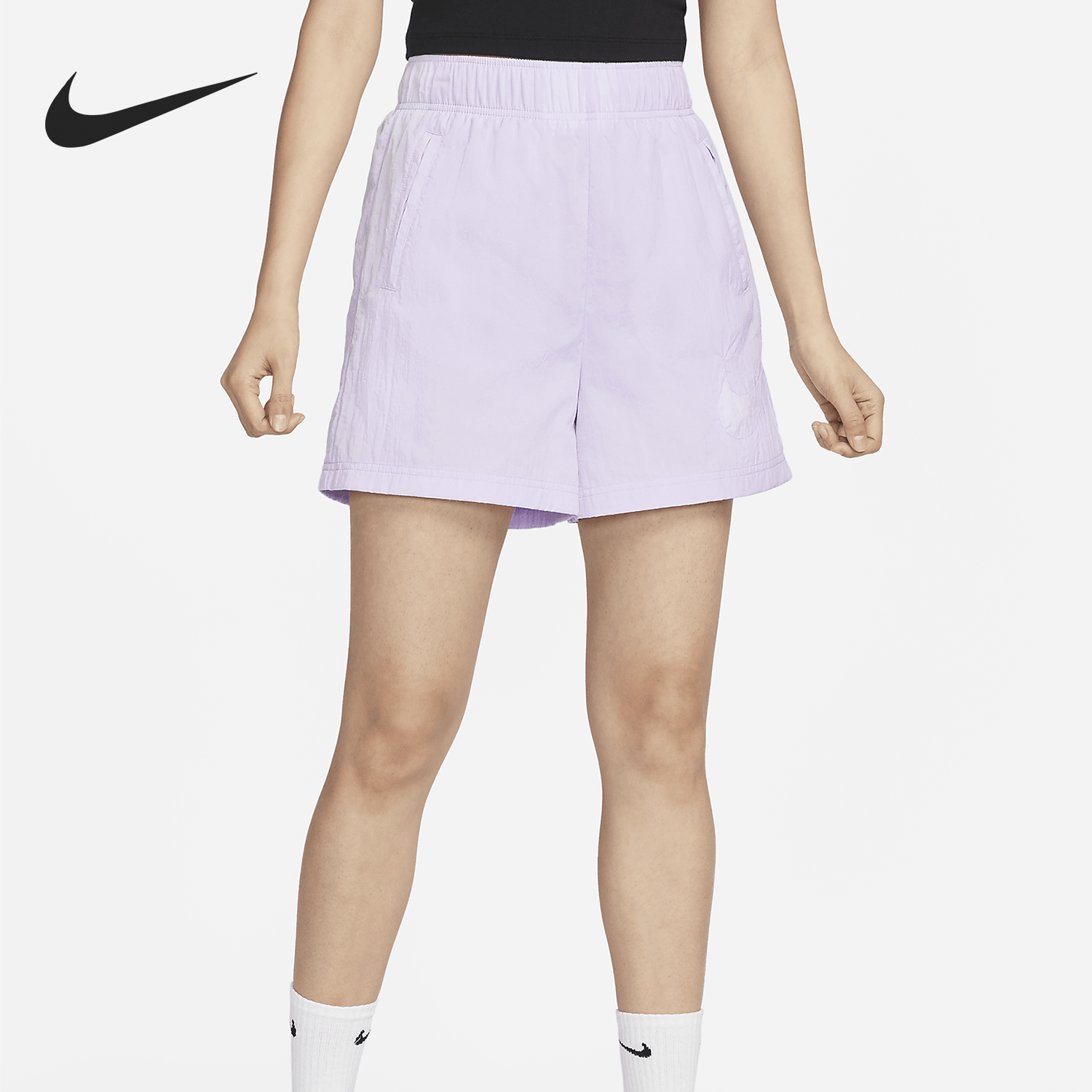 Nike/耐克女士高腰梭织运动短裤