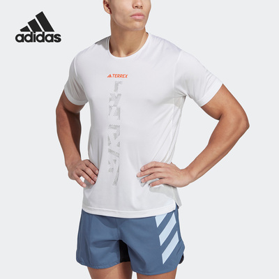 Adidas/阿迪达斯官方正品AGR SHIRT男子户外运动短袖T恤HT9442