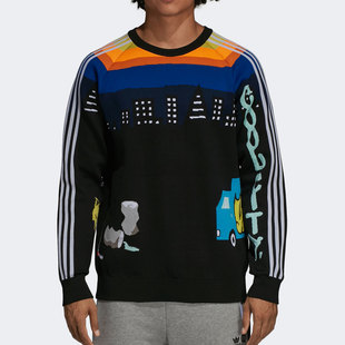 男子三叶草宽松休闲运动卫衣CZ8081 春季 Adidas 阿迪达斯正品