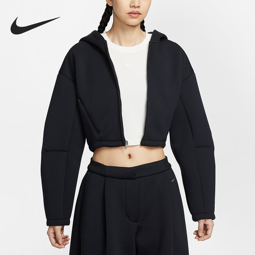 Nike/耐克正品Sportswear女士连帽短款时尚夹克HV2077-010