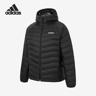 Adidas/阿迪达斯正品FW24男女休闲连帽保暖耐穿运动羽绒服JW1682