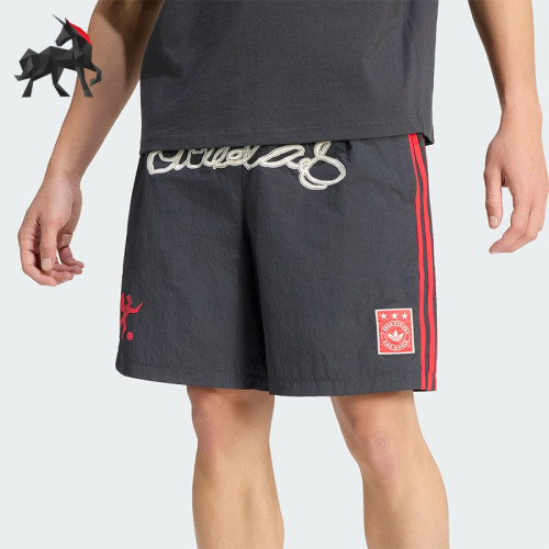 Adidas/阿迪达斯正品三叶草男士休闲印花经典宽松运动短裤KU9256