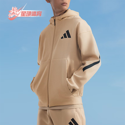 阿迪达斯男士连帽休闲运动外套