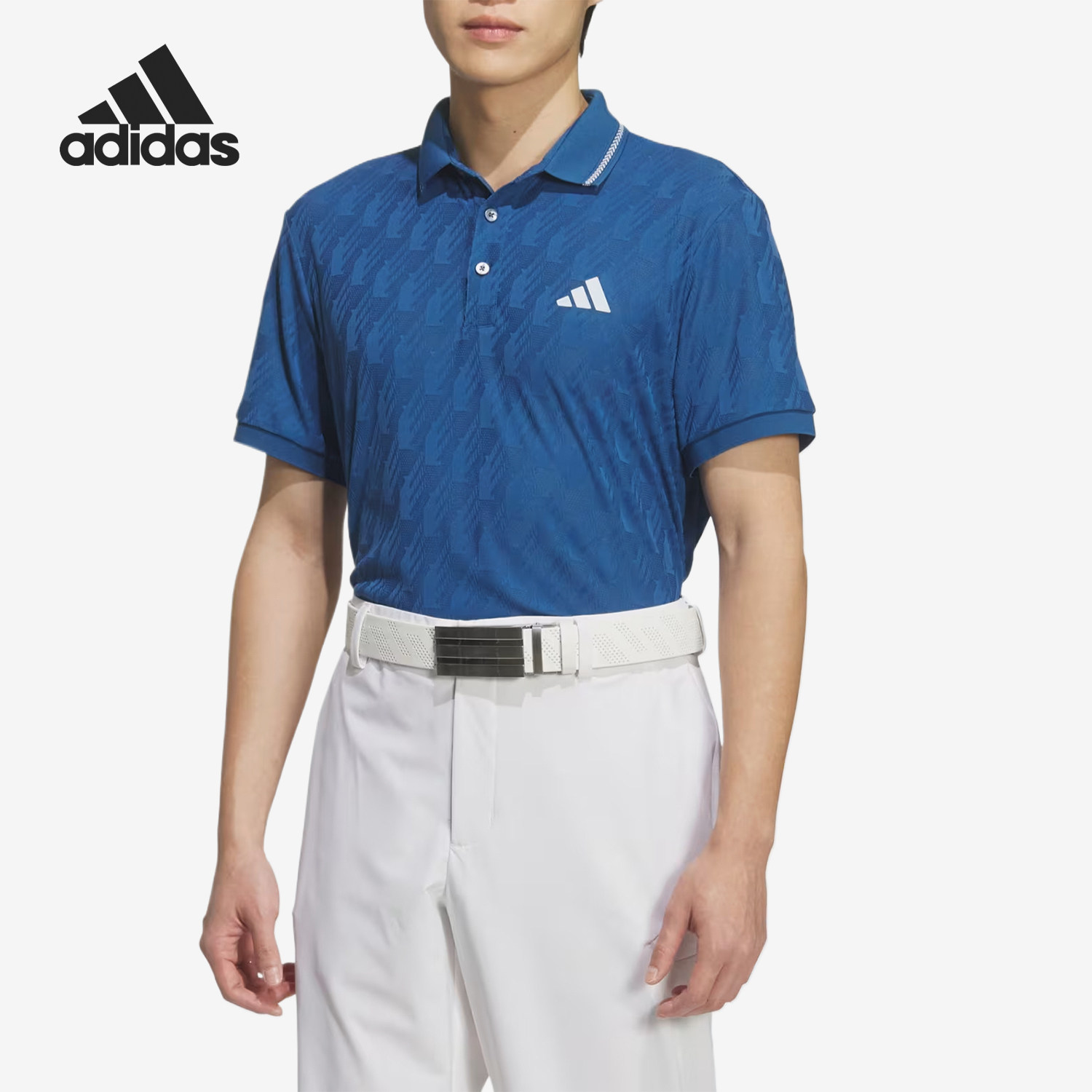 Adidas/阿迪达斯官方正品男士polo领吸湿排汗高尔夫球服JZ4360