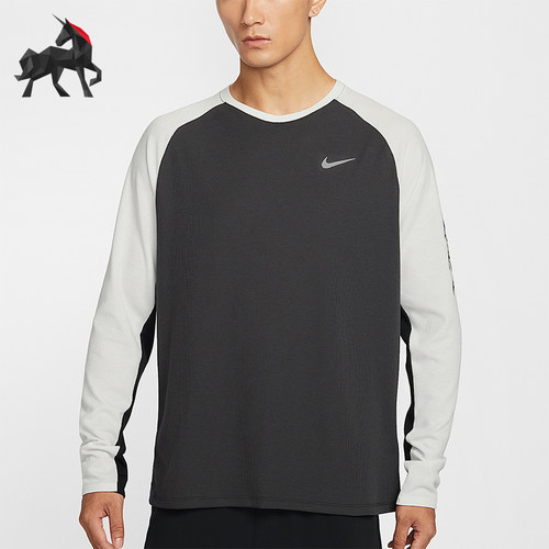 Nike/耐克正品Stride Dri-FIT男士圆领跑步经典长袖T恤IQ3630-060