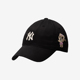 鸭舌帽3ACPB023N 字母刺绣时尚 50BKS 皱眉熊训练男女同款 MLB正品