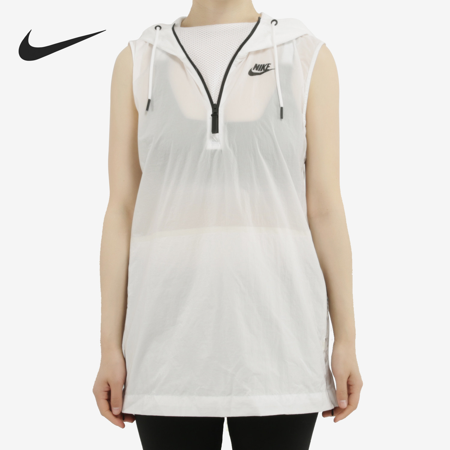 Nike/耐克正品新款女白色跑步训练速干运动背心833465-100