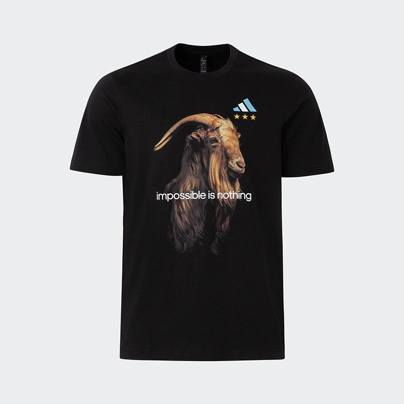 Adidas/阿迪达斯正品M GOAT TEE三星纪念男子足球短袖IW3613