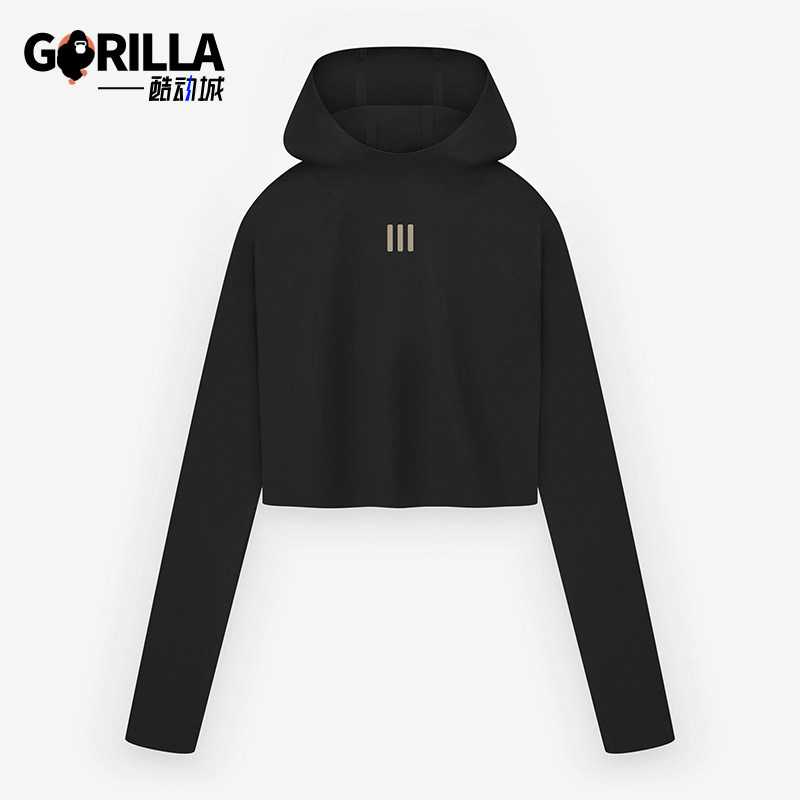 Adidas/阿迪达斯正品新款女士紧身连帽运动经典卫衣卫衣IN5899