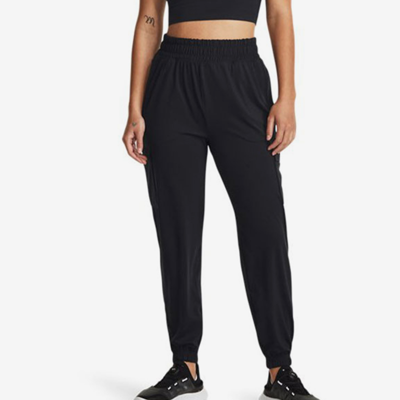 UA/安德玛正品新款女士训练运动宽松舒适透气束脚长裤1382524-001