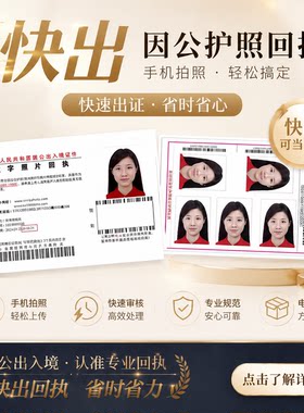 因公护照照片回执因公港澳通行证