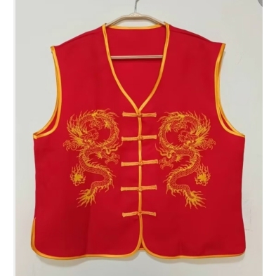 中国节日民俗文化进香服装进香马甲庙会服装民族中国风定制黄马褂