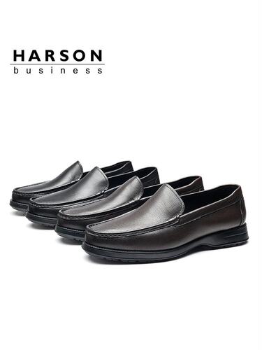 Harson男士2024秋季新款经典商务皮鞋男鞋真皮ML244118