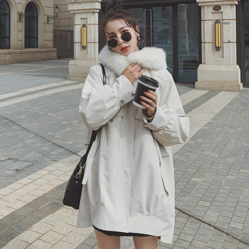 大货已出21年新款派克服内胆仿兔毛女223A217，女装派克服，浙宝267