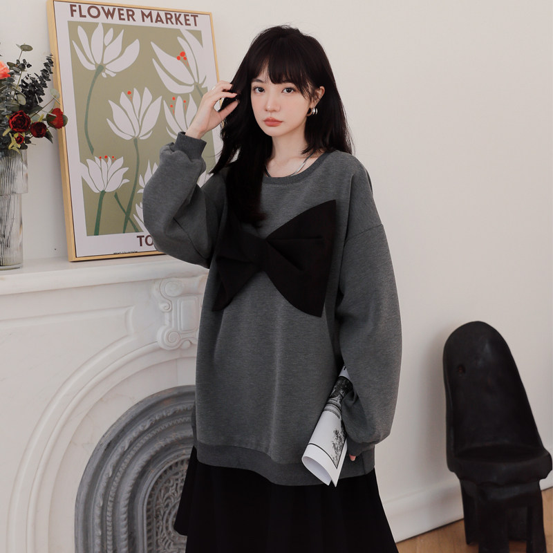 现货2022年秋季新款蝴蝶结卫衣裙223A396P110K158，女装连衣裙，浙宝267