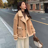2023年冬季新款皮毛一体外套267-6301P170控258，女装短外套，浙宝267