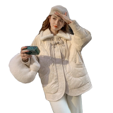现货23年冬皮绣花皮羽绒服90白鸭绒达标真毛边267C102P305K468，女装羽绒服，浙宝267