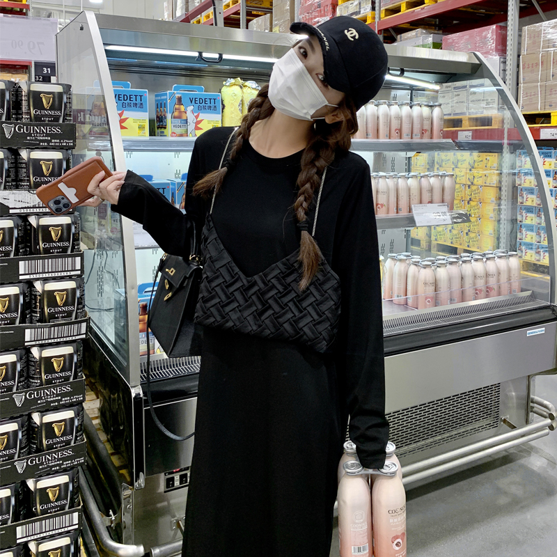 现货新品2022年秋季款假两件连衣裙女223C52P115K168，女装连衣裙，浙宝267