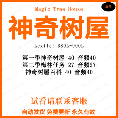 Magic Tree House神奇树屋诵读英语音频