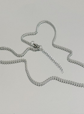 不掉色钛钢归棹马柏全同款项链