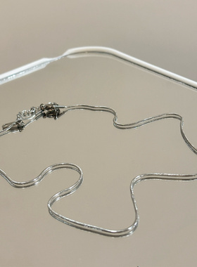 归棹张康乐何家树同款钛钢项链锁骨链蛇骨链