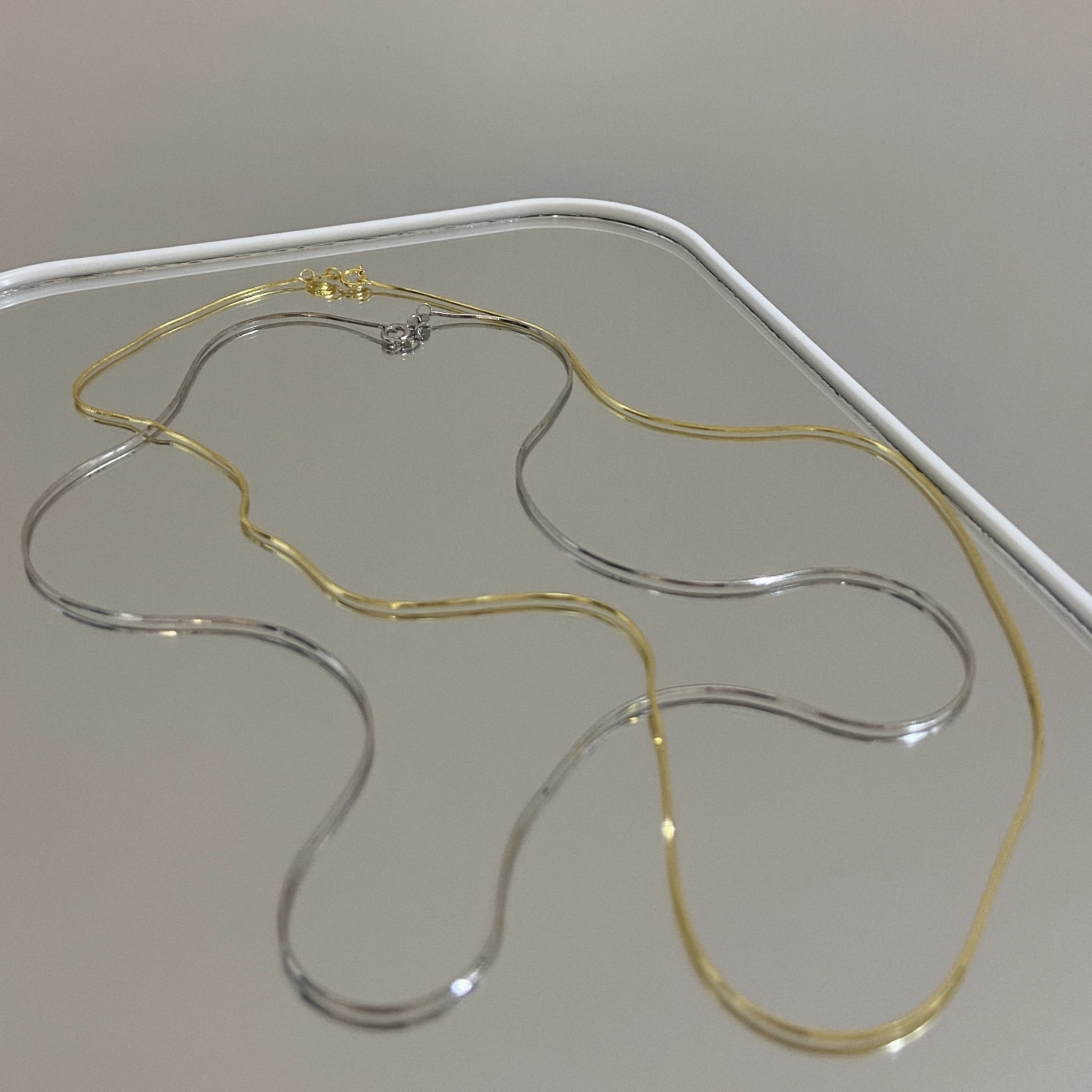 【慕Ter】thomaskong托马斯thomas张康乐同款s925银蛇骨链项链