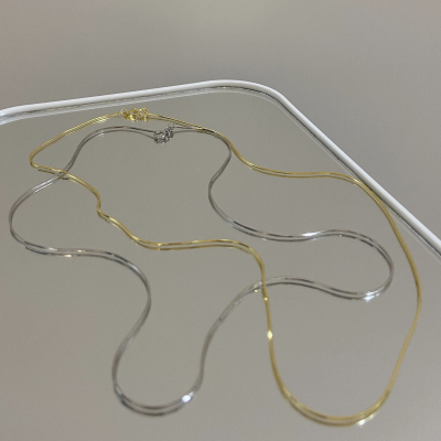 【慕Ter】thomaskong托马斯thomas张康乐同款s925银蛇骨链项链