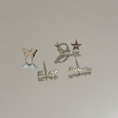 【星邱】慕Ter原创 eliot名字kipuka耳钉