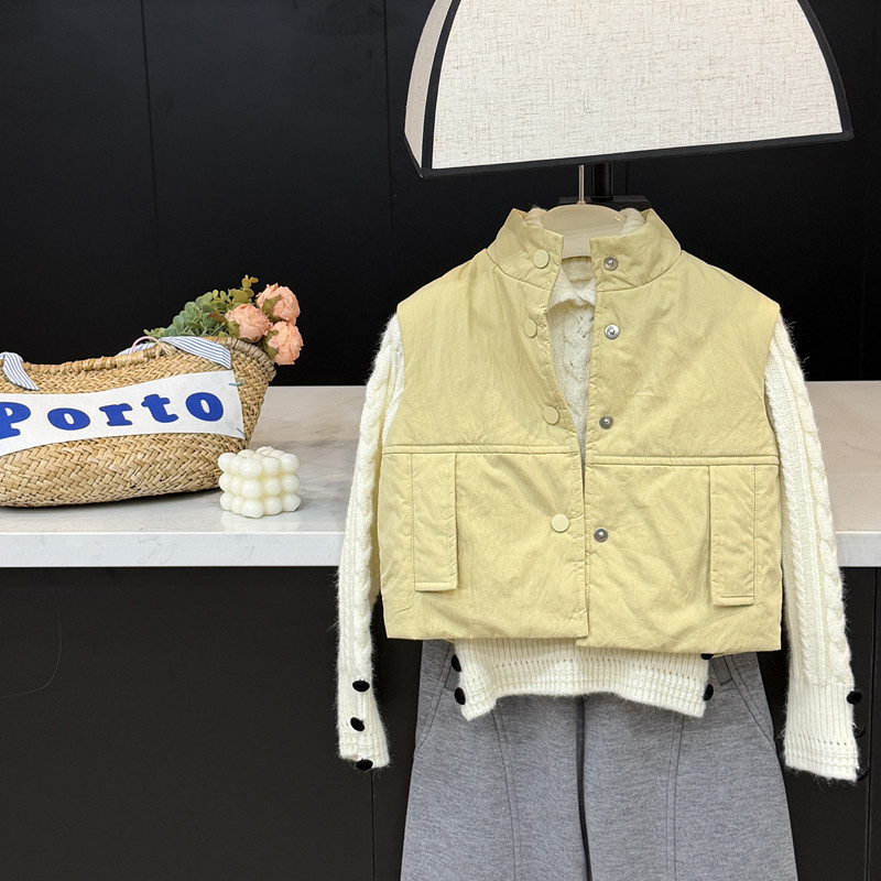 leomama女童马甲背心外穿秋冬季儿童洋气保暖上衣宽松夹棉外套,童装/婴儿装/亲子装,马甲,淘宝优惠券,粉丝福利购,淘宝优惠卷