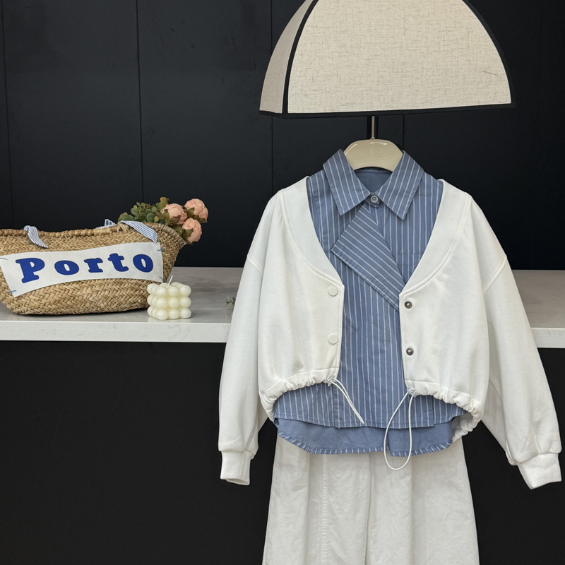 leomama女童卫衣开衫外套秋装2025新款洋气儿童小女孩休闲上衣