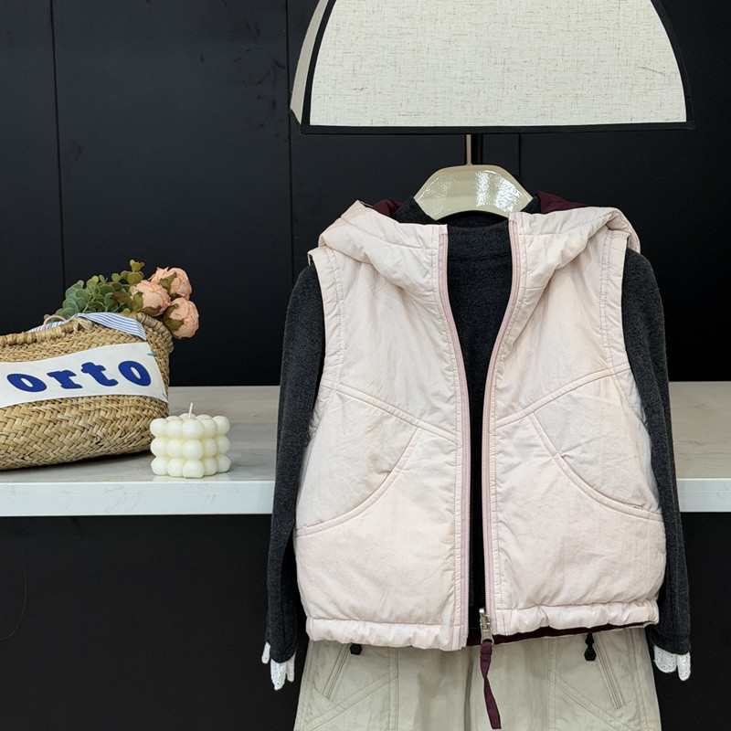 leomama女童夹棉马甲背心秋冬新款洋气两面穿外搭开衫儿童小外套,童装/婴儿装/亲子装,马甲,淘宝优惠券,粉丝福利购,淘宝优惠卷