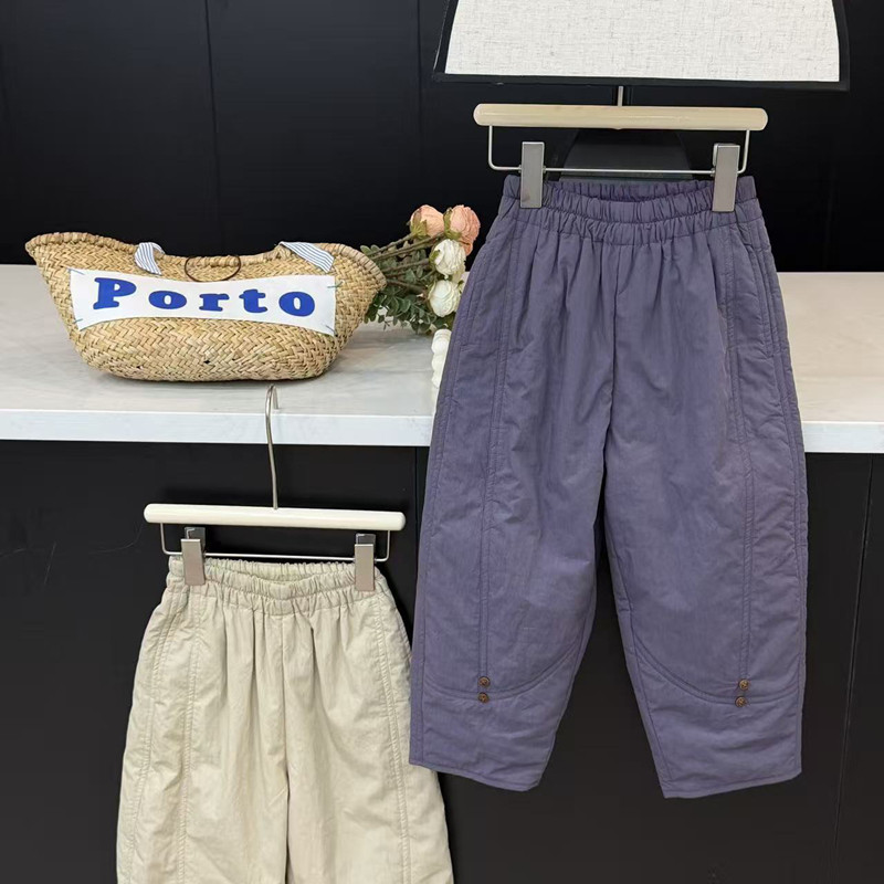 leomama童装女童加棉休闲裤2025冬季儿童夹棉裤子中大童宽松棉裤,童装/婴儿装/亲子装,裤子,淘宝优惠券,粉丝福利购,淘宝优惠卷