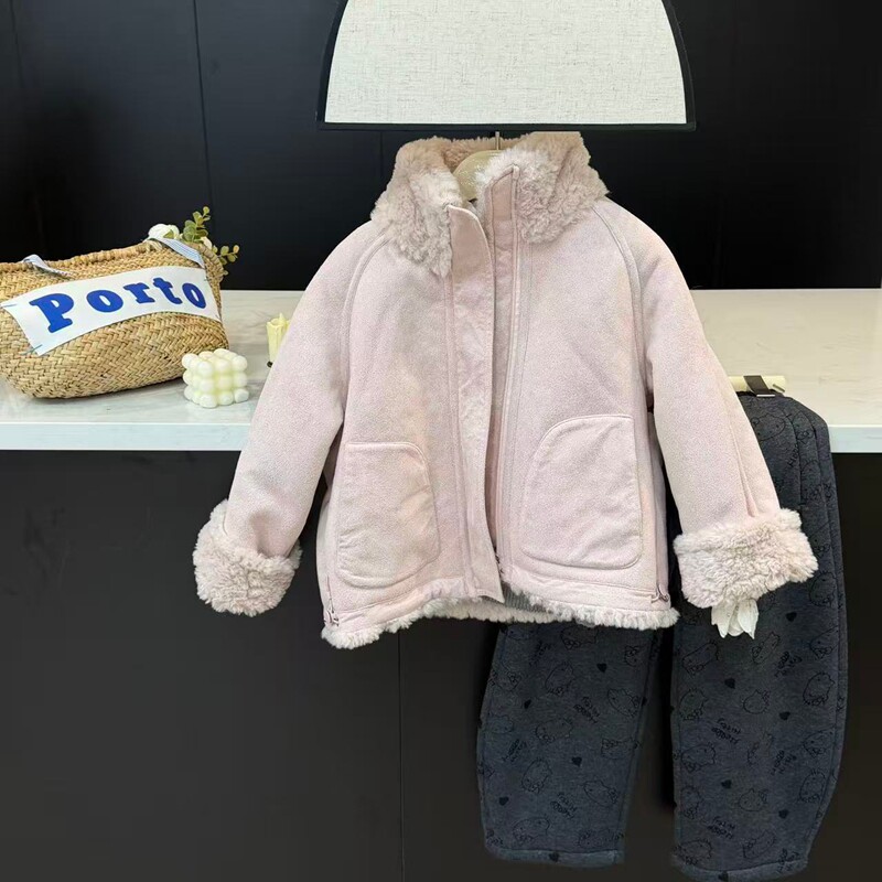 leomama女童两面穿外套秋冬2025新款儿童冬装毛毛衣保暖上衣,童装/婴儿装/亲子装,普通外套,淘宝优惠券,粉丝福利购,淘宝优惠卷