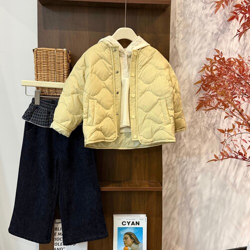 leomama儿童羽绒服冬装2025新款洋气女童90白鸭绒中大童保暖外套