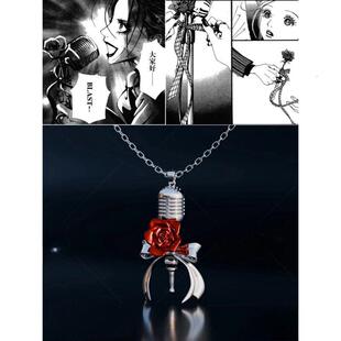 NANA玫瑰与歌Rose·Song丝带玫瑰话筒项链吊坠动漫周边土屋安娜