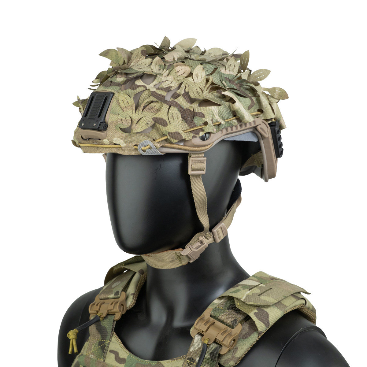 Tcmaoyi战术拖把头迷彩伪装网ARS&BCS伪装盔罩盔套高切头盔隐藏帽