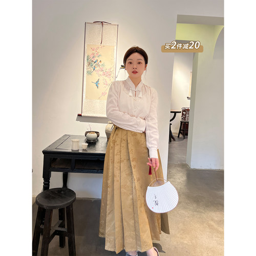 【马面裙套装】新中式上衣半身裙