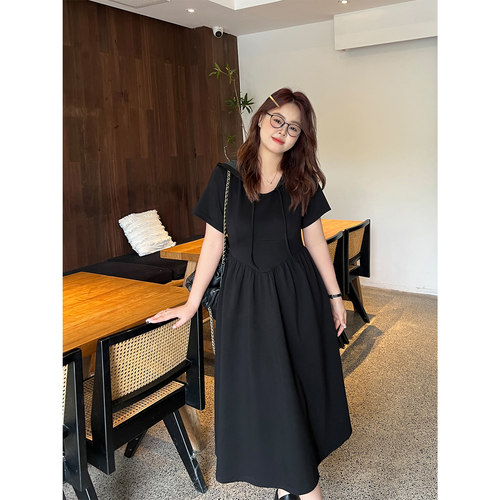 DM100大码女装新款显瘦连衣裙