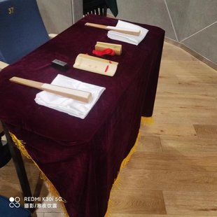 快板张品牌相声评书桌布围子 魔术道具 曲艺用品套餐 演出地摊