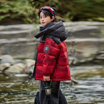儿童羽绒服男女童中长款2025新款中大童韩版加厚户外冬季童装外套