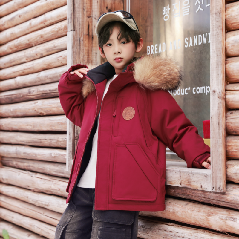 儿童羽绒服男女童2025新款洋气中长款中大童冬季加厚保暖童装外套