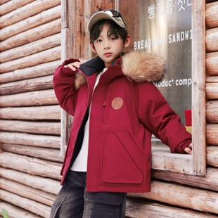 儿童羽绒服男女童2025新款洋气中长款中大童冬季加厚保暖童装外套