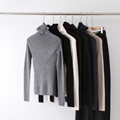 德国扬子纱 上衣 秋冬内搭针织衫 无缝一体毛衣羊毛衫 女高领打底衫