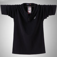 Extra-large casual long-sleeved T-shirt for men, 5XL pure cotton, oversized, extra-large, 240 for middle-aged and elderly people thumbnail 3